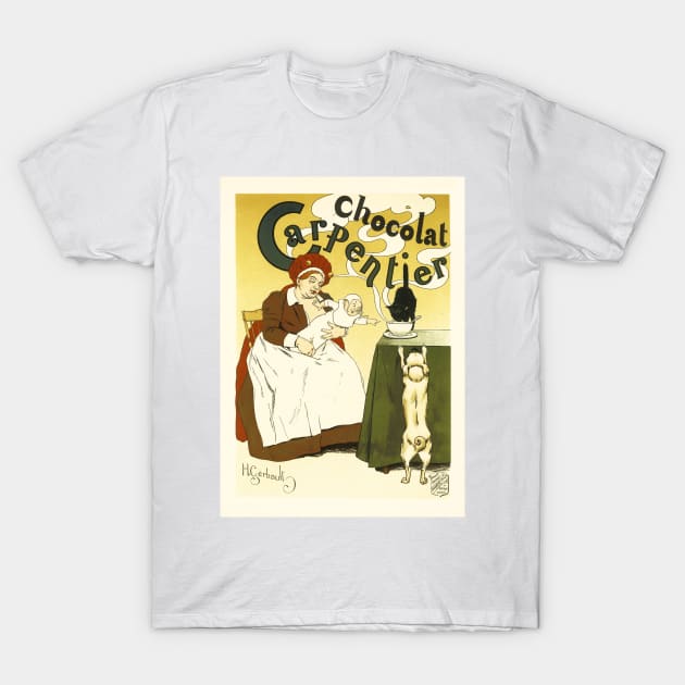 CHOCOLAT CARPENTIER by Henri Gerbault 1897, Les Maitres De L' Affiche T-Shirt by vintageposters